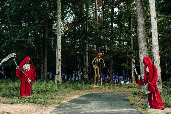 Fall Festival Spooky Trail Entrance
