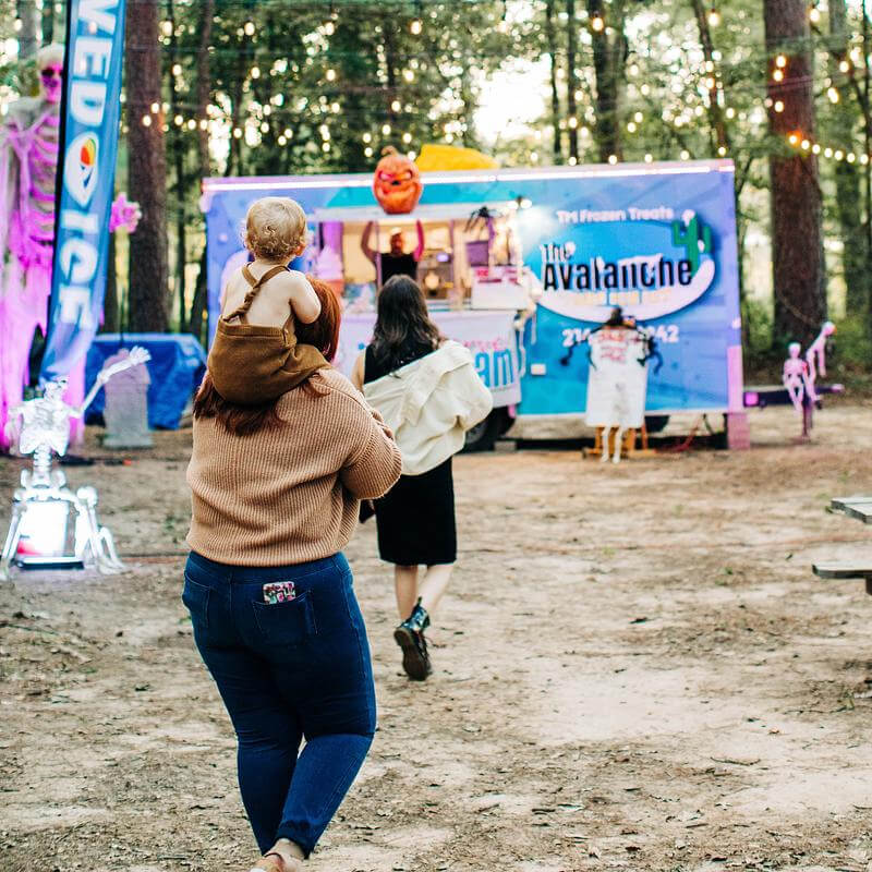 Guests On Their Way To Avalanche Food Truck