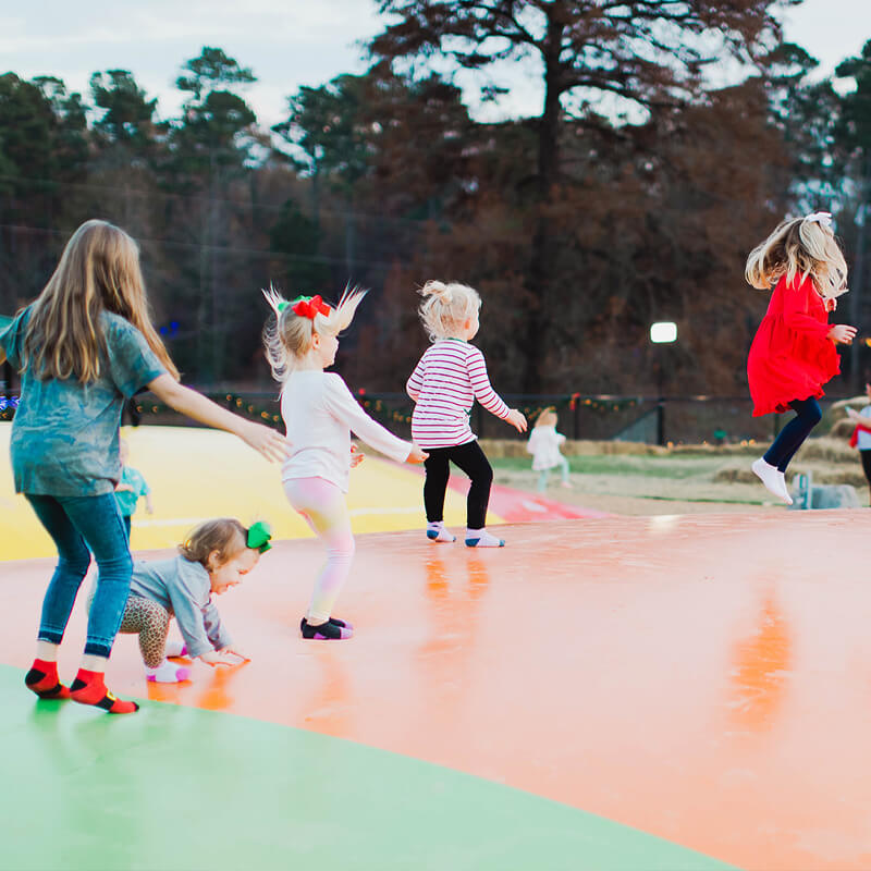 Kids on Jumbo Jumpers