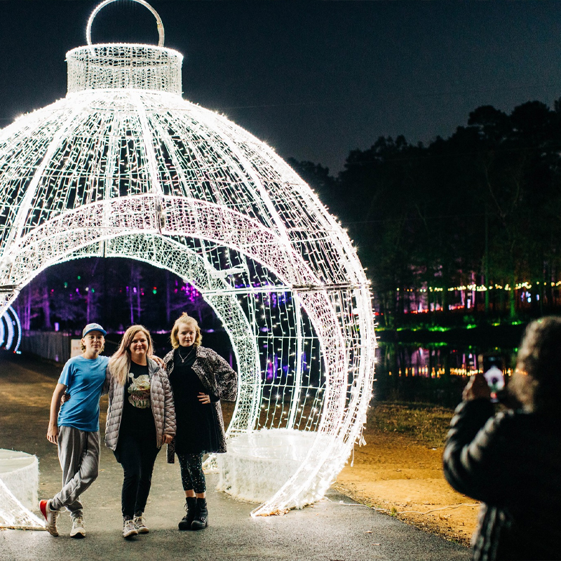Three Guests Photo Op - Oversized Ornament