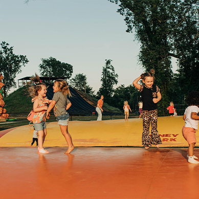 Kids On Jumbo Jumpers